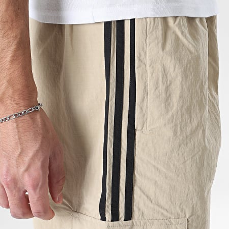 Adidas Originals - Pantalón Cargo con Bandas 3 Stripes KD4098 Beige