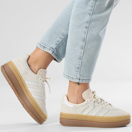 Adidas Originals - Baskets Femme Gazelle Bold W IH6782 Grey One Cream White