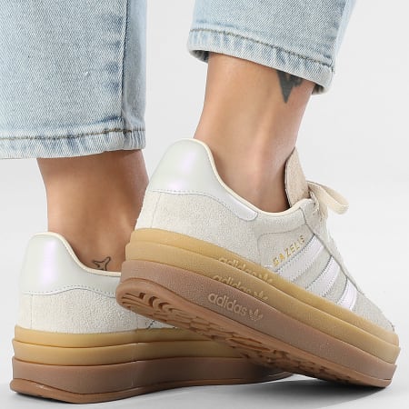 Adidas Originals - Baskets Femme Gazelle Bold W IH6782 Grey One Cream White