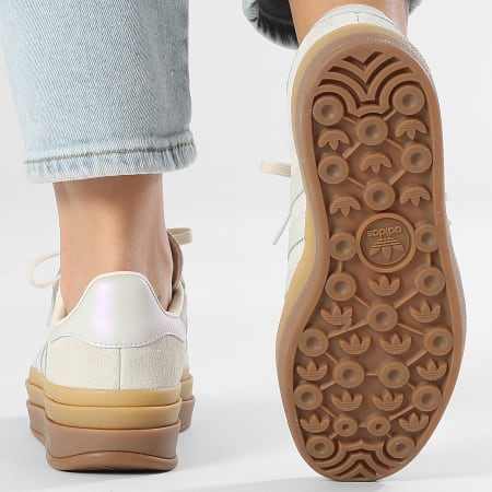 Adidas Originals - Baskets Femme Gazelle Bold W IH6782 Grey One Cream White