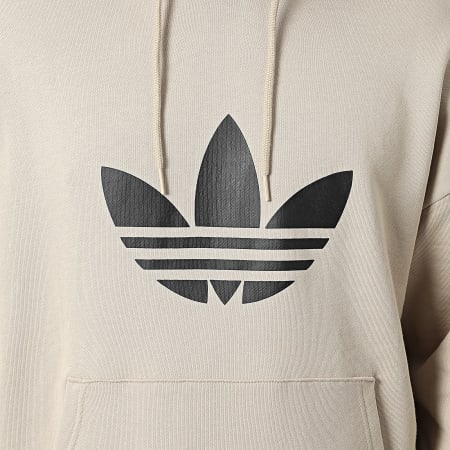 Adidas Originals - Sweat Capuche Oversize Large Trefoil KE0878 Beige