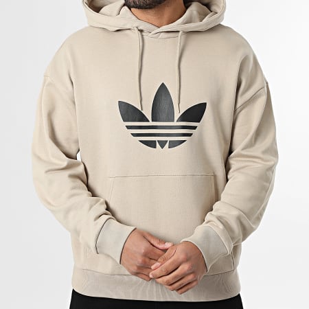 Adidas Originals - Sweat Capuche Oversize Large Trefoil KE0878 Beige