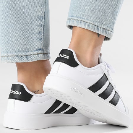 Adidas Sportswear - Baskets Femme Super White Black
