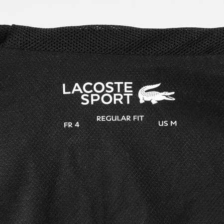 Lacoste - Veste Capuche Zippée Logo Crocodile Noir Vert Clair