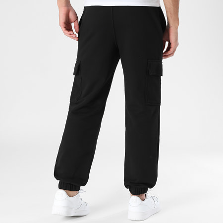 Lacoste - Pantalon Jogging Gargo Logo Brodé Crocodile Noir