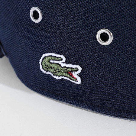 Lacoste - Casquette Girolle Logo Côté Brodé Crocodile Bleu Marine