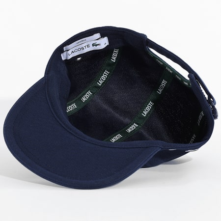 Lacoste - Casquette Girolle Logo Côté Brodé Crocodile Bleu Marine