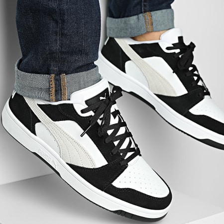 puma black rebound shoes