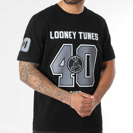 Looney Tunes - Tee Shirt Oversize Bugs US Big Front Noir