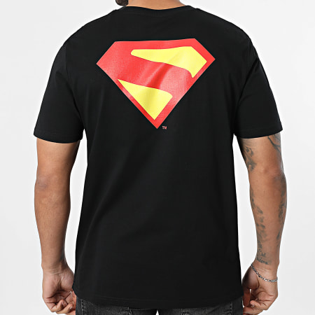 Superman - Tee Shirt Oversize Superman New Black Back Color Noir