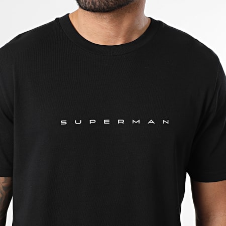 Superman - Tee Shirt Oversize Superman New Black Back Color Noir