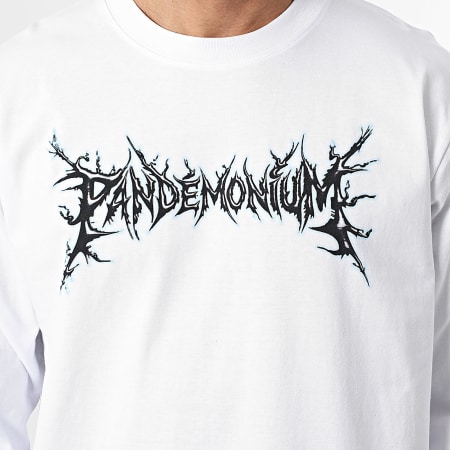Vald - Tee Shirt Manches Longues Pandemonium Blanc