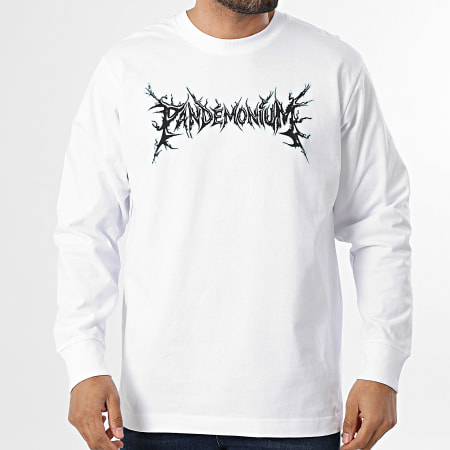 Vald - Tee Shirt Manches Longues Pandemonium Blanc