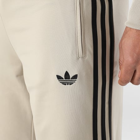 Adidas Originals - Pantalon Jogging A Bandes Firebird TP KE6679 Beige Noir