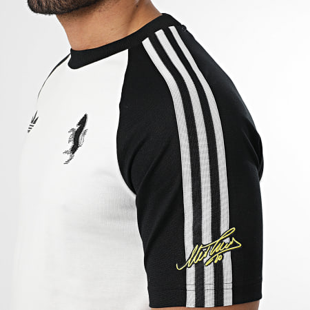 Adidas Sportswear - Tee Shirt A Bandes Juventus KB4448 Blanc Noir