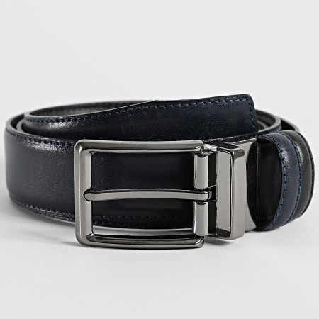 Classic Series - Ceinture Réversible Bleu Marine Noir