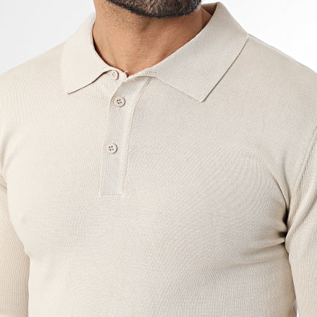Classic Series - Pull Col Boutonné 004 Beige