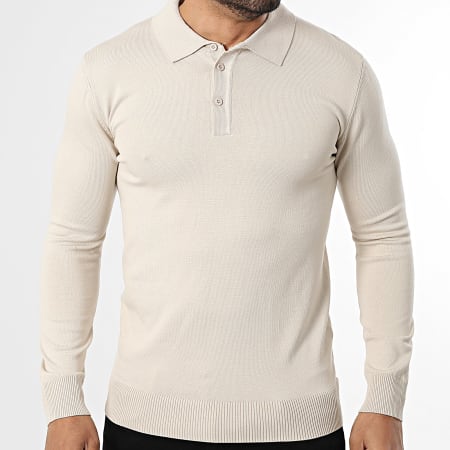 Classic Series - Pull Col Boutonné 004 Beige