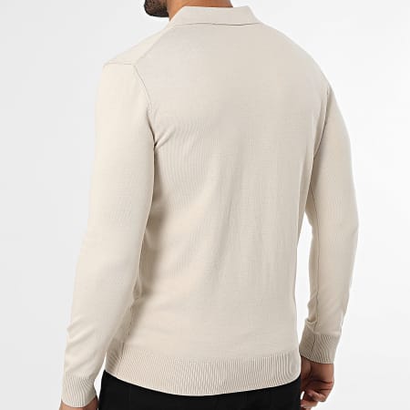 Classic Series - Pull Col Boutonné 004 Beige