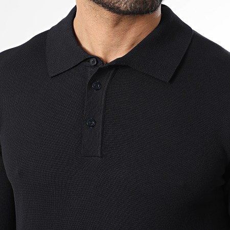 Classic Series - Pull Col Boutonné 004 Bleu Marine Foncé