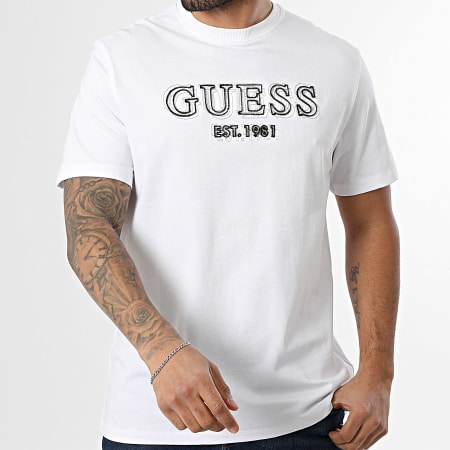 Guess - Tee Shirt M6RI22-K8FQ4 Blanc