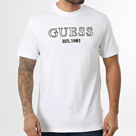 Guess - Tee Shirt M6RI22-K8FQ4 Blanc