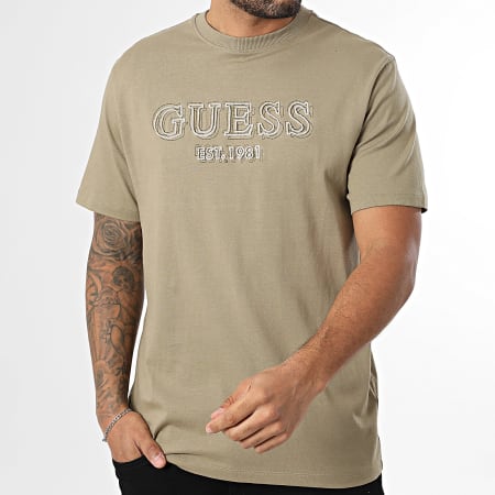 Guess - Tee Shirt M6RI22-K8FQ4 Vert Kaki