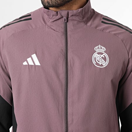 Adidas Sportswear - Veste Zippée Real Madrid Pre JZ8991 Rose Foncé