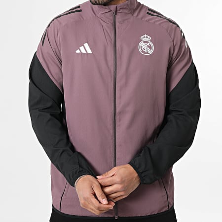 Adidas Sportswear - Veste Zippée Real Madrid Pre JZ8991 Rose Foncé