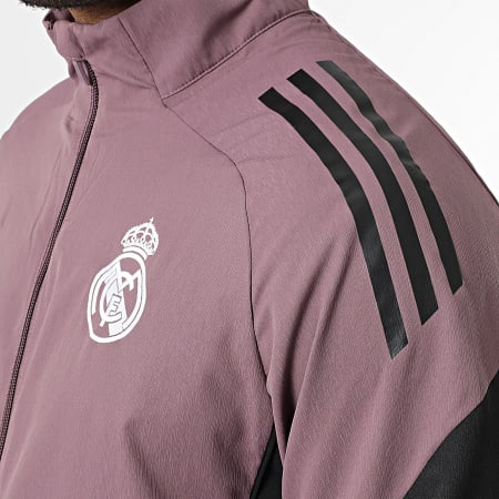 Adidas Sportswear - Veste Zippée Real Madrid Pre JZ8991 Rose Foncé