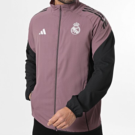 Adidas Sportswear - Veste Zippée Real Madrid Pre JZ8991 Rose Foncé
