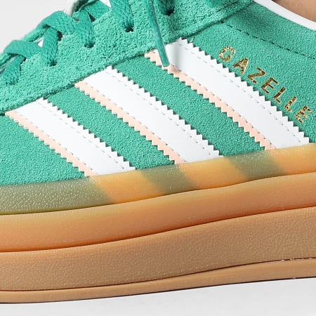 Adidas Originals - Baskets Femme Gazelle Bold J IH6455 Bold Green Footwear White Gold Metallic