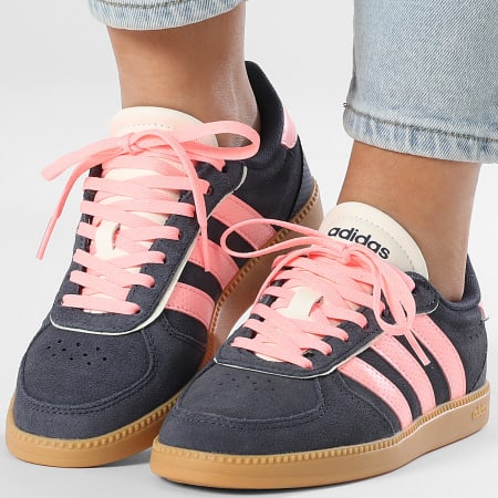 Adidas Performance - Zapatillas Mujer Breaknet Sleek IH5467 Shadow Navy Pink Spark Off White