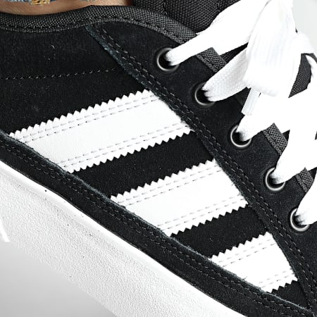 Adidas Originals - Baskets Court TNS Premiere KJ0973 Core Black Footwear White Blue Bird