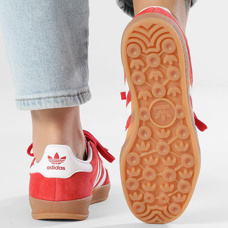Adidas Originals - Zapatillas Mujer Gazelle Indoor J JS3801 Mejor Scarlet Calzado Blanco Gum 2