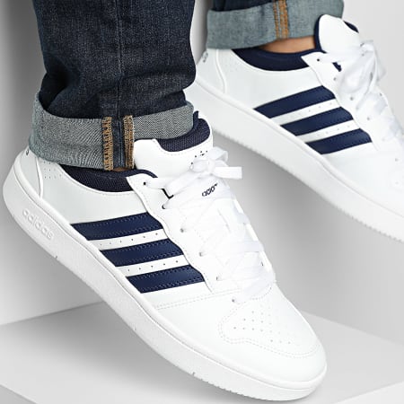 Adidas Sportswear - Baskets Hoops Classic KI1058 Footwear White Dark Blue Orbit Grey