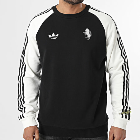 Adidas Originals - Sweat Crewneck A Bandes Juventus KB4449 Noir Blanc