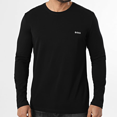 BOSS - Tee Shirt Manches Longues Mix And Match 50515389 Noir