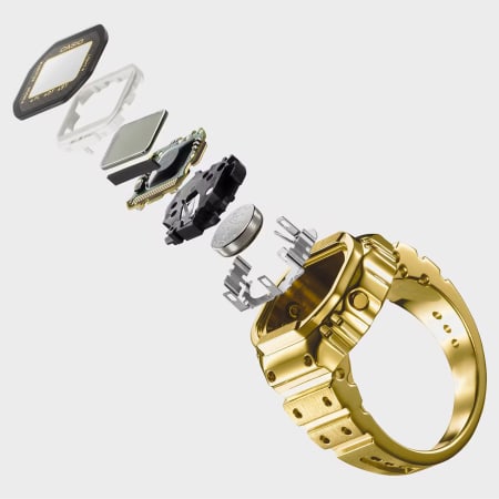 Casio - Anillo Reloj CRW-001G-9ER Dorado