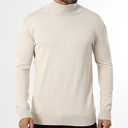 Classic Series - Pull Col Roulé 003 Beige