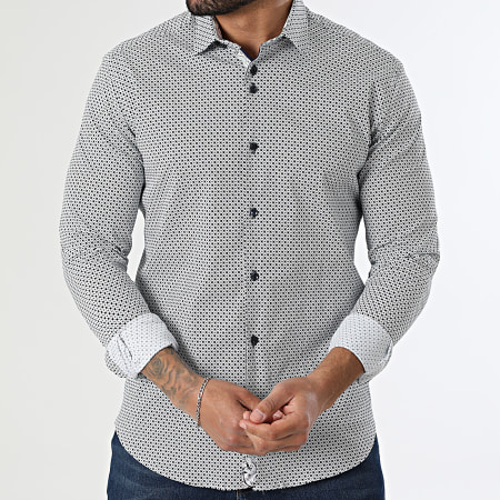 Classic Series - Camicia Maniche Lunghe 111 Blu Marino Bianco