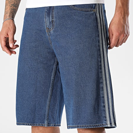 Adidas Originals - Short Jean A Bandes Relaxed Fit Firebird KD1500 Bleu Denim