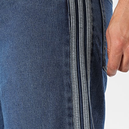 Adidas Originals - Short Jean A Bandes Relaxed Fit Firebird KD1500 Bleu Denim
