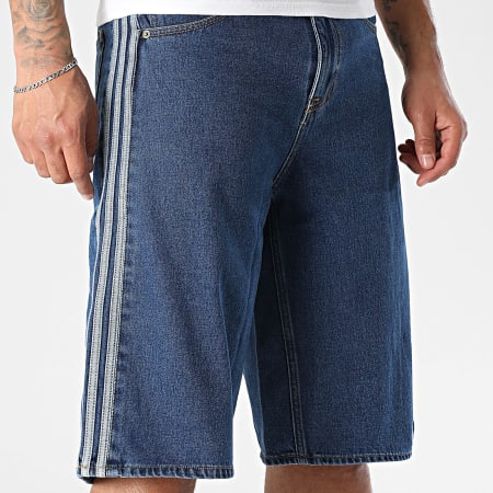 Adidas Originals - Short Jean A Bandes Relaxed Fit Firebird KD1500 Bleu Denim