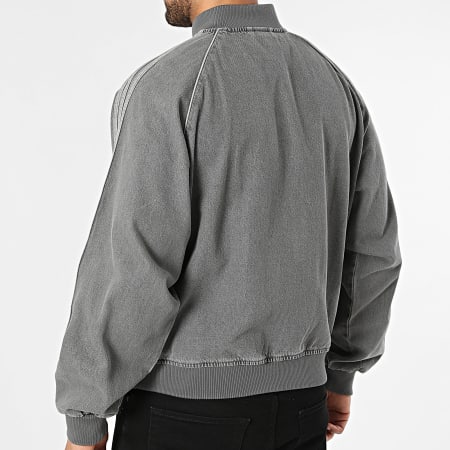 Adidas Originals - Veste Jean Zippée A Bandes SST TT JW5915 Gris