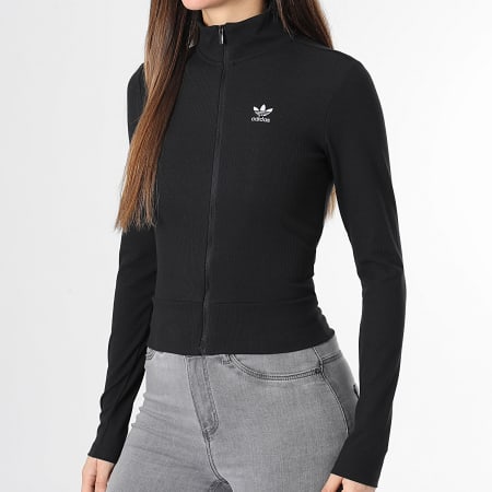 Adidas Originals - Veste Zippée Femme Essential Rib JD5905 Noir