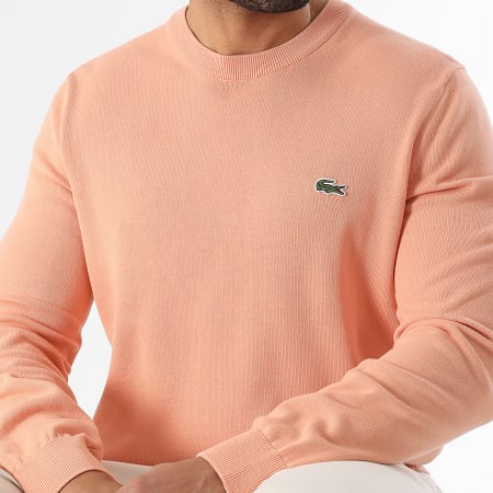 Lacoste - Jersey Logo Bordado Cocodrilo Regular Fit Coral