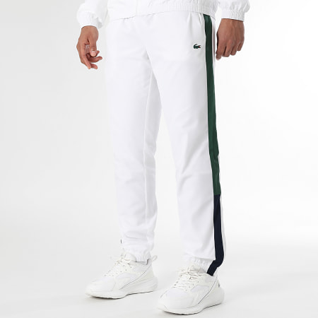 Lacoste - Ensemble De Survêtement Logo Crocodile Blanc Vert