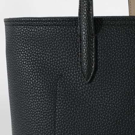 Lacoste - Sac A Main Femme Logo Metallique Crocodile Noir