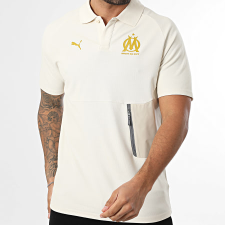 Puma - Polo Manches Courtes OM Pumatech 781567 Beige